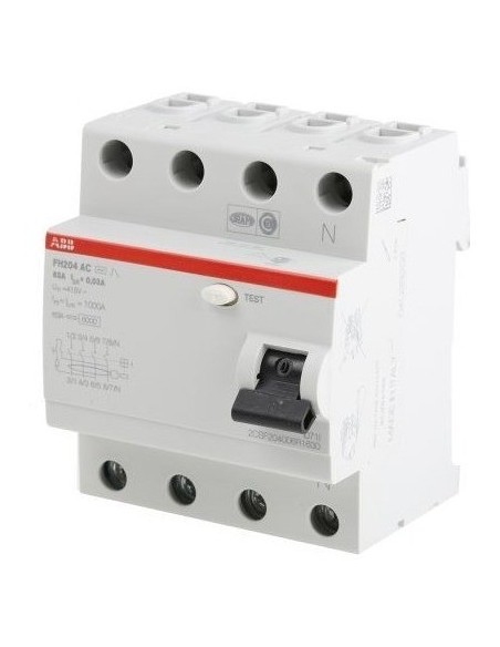 Abb ______ Disyuntor Din 4 X  25a 30ma Tetrapolar