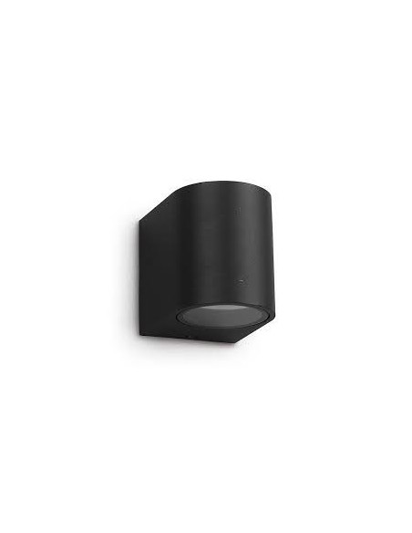 Interelec 402940 Unidireccional Cilindrico 1 X Gu-10 Negro Aluminio (55112, Bidireccional)