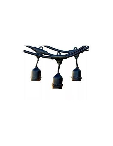 Interelec 403156 Guirnalda Ip65 _5.0mts 10 Portalamparas (2 X 1.0) (macroled-5mt-e27)