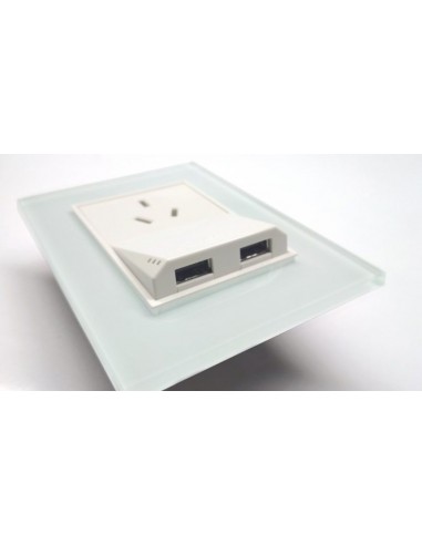 - Cambre 6958  Mod  Toma Usb  2 X 2.3a            Blanco  S.xxi  / S.xxii / Bauhaus - - Nuevo:6960 3,1a