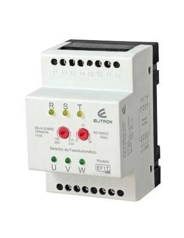 Elibet Ef.1.t    Selectora De Fase Automatica 10a 3 A 1 C/det Alta Y Baja Elitron