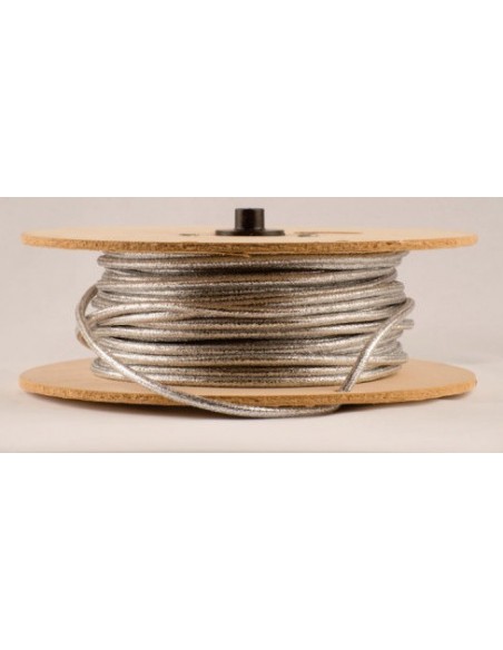 Mts. Cable Textil  T102 2  X   0.75   Gris (plateado)