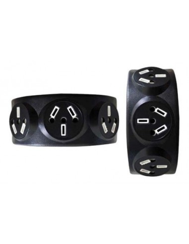 Vcf T3p Tripto Ficha Triple Trapezoidal Multinorma P.chato   C/n
