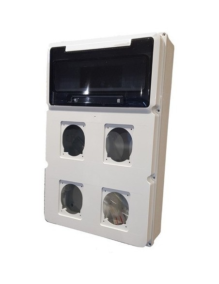 Genrod 161224g    Caja Pvc P/capsulado Ip65           4 X 32a + 12 Din 288x445x104 (gabinete  Cbox Ext )