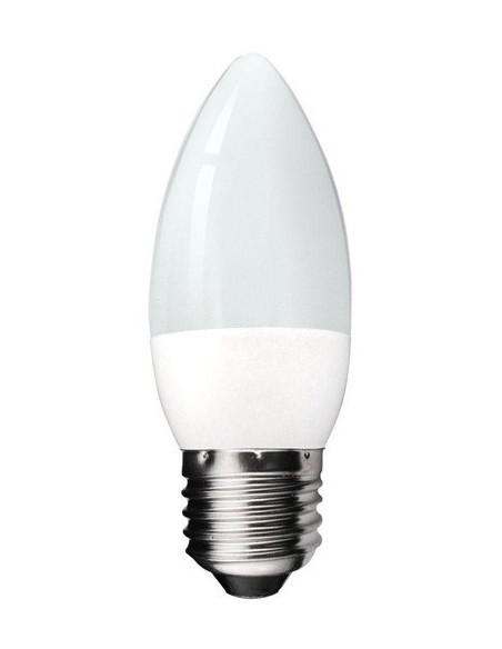 Macroled C37_____ E27   6.0w/3000k Vela Calida 520lm Lampara Led (interelec 401985 402965)