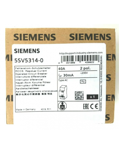 - Siemens 5sv5314-0 Diferencial Din 2...