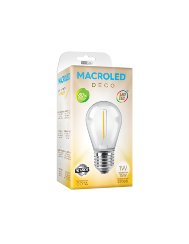 Macroled Bfs14-1ww S14 E27 Led Calida...