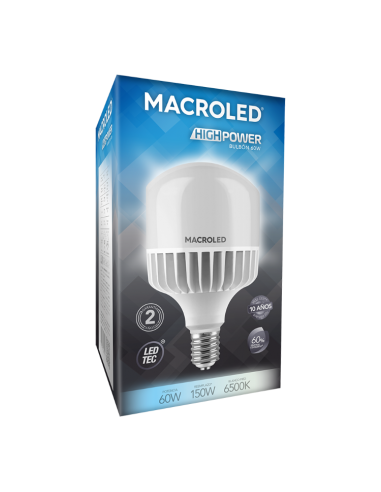 - Macroled Bap-60-e40-cw E40 Aluminio...