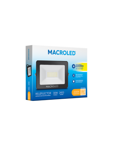 & - Macroled Efl-30w-ww Reflector Led...