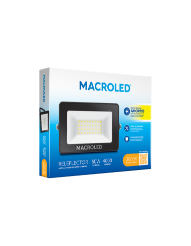 & - Macroled Efl-50w-ww Reflector Led...