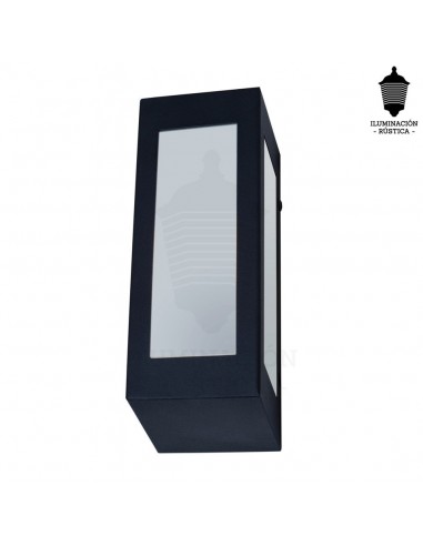 Rustica 2222 Aplique De Pared Negra...
