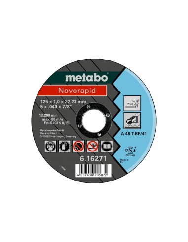 - Metabo 616271000 Disco De Corte 125...