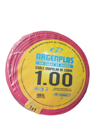Argenplas U1ro Mts. Cable 1 X 1.00...