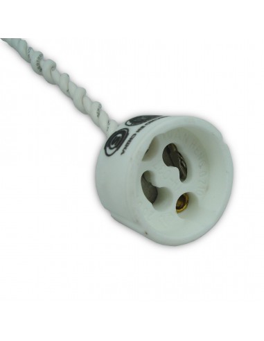 Zocalo Gu10 P/dicroica C/cable 20cm...