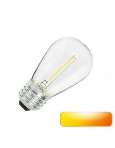 Interelec 404515 S14 E27 Led Naranja...