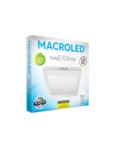 Macroled Pc18cw Plafon Led Sobreponer...