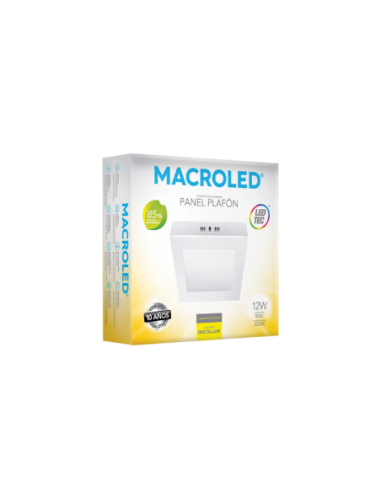Macroled Pc12ww Plafon Led Sobreponer...