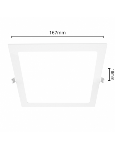 Macroled Pec12ww Panel Led Embutir...