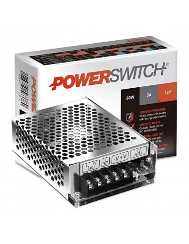 Powerswitch S-60w-12v Fuente Metalica...